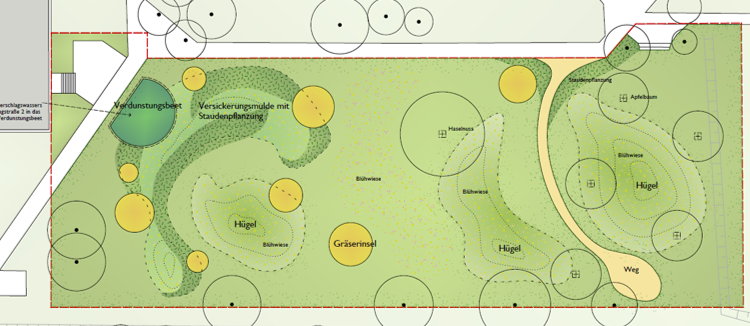 Planung der Grünfläche in Löbau Ost